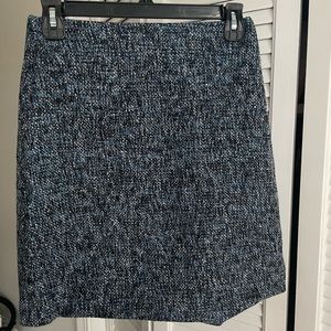 Loft outlet - blue and white pencil skirt - size: 0P